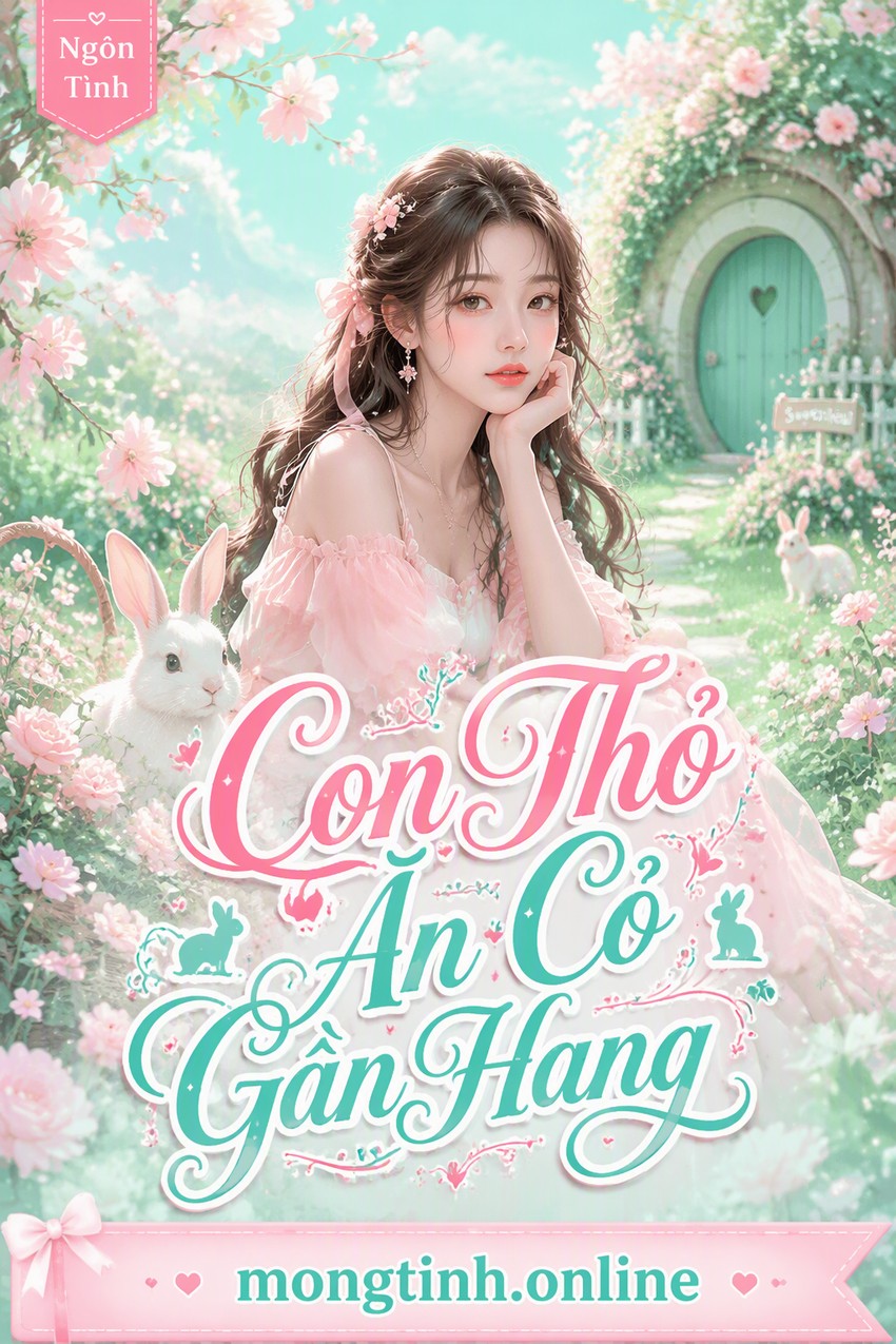 Con Thỏ Ăn Cỏ Gần Hang