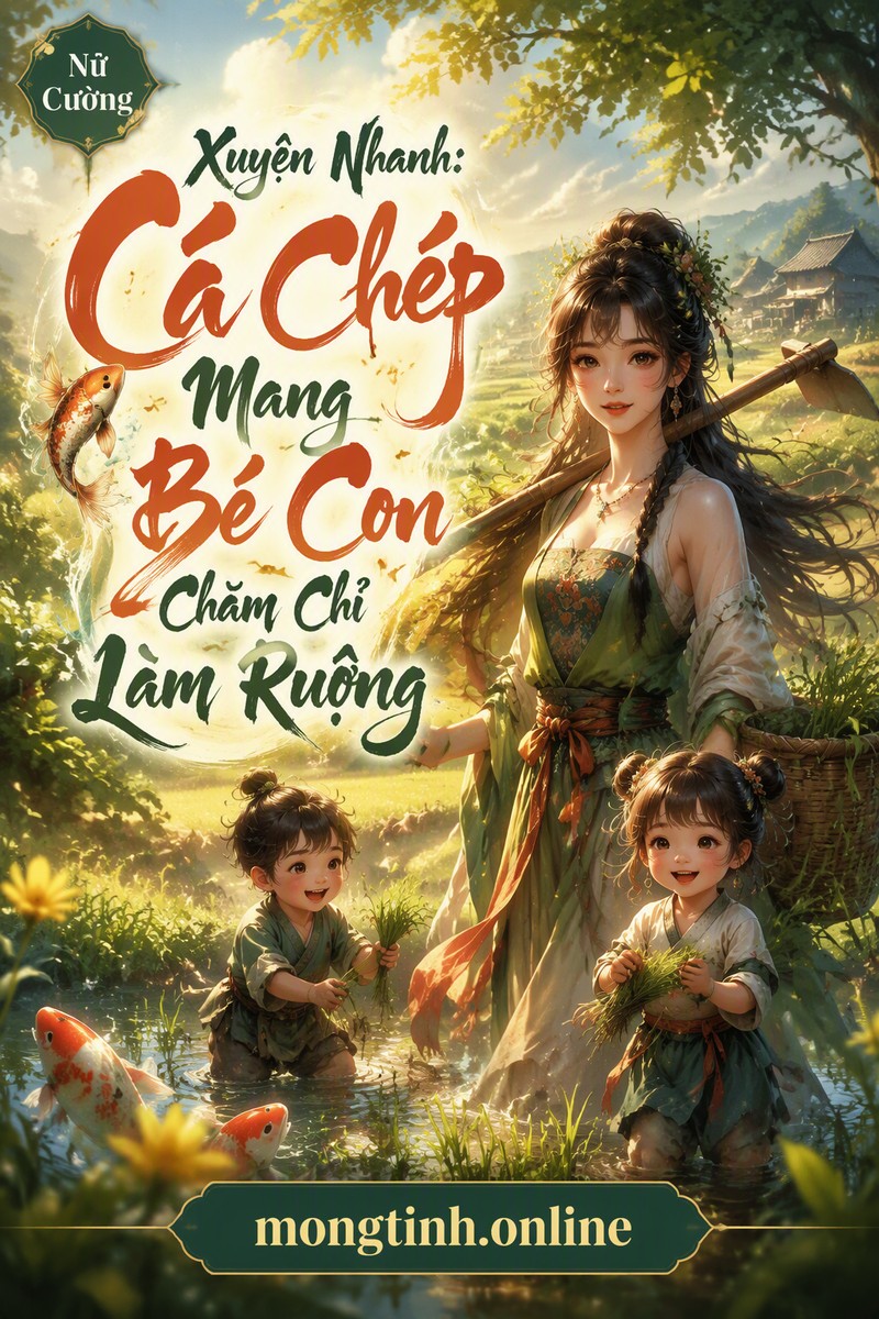 Xuyên Nhanh: Cá Chép Mang Bé Con Chăm Chỉ Làm Ruộng